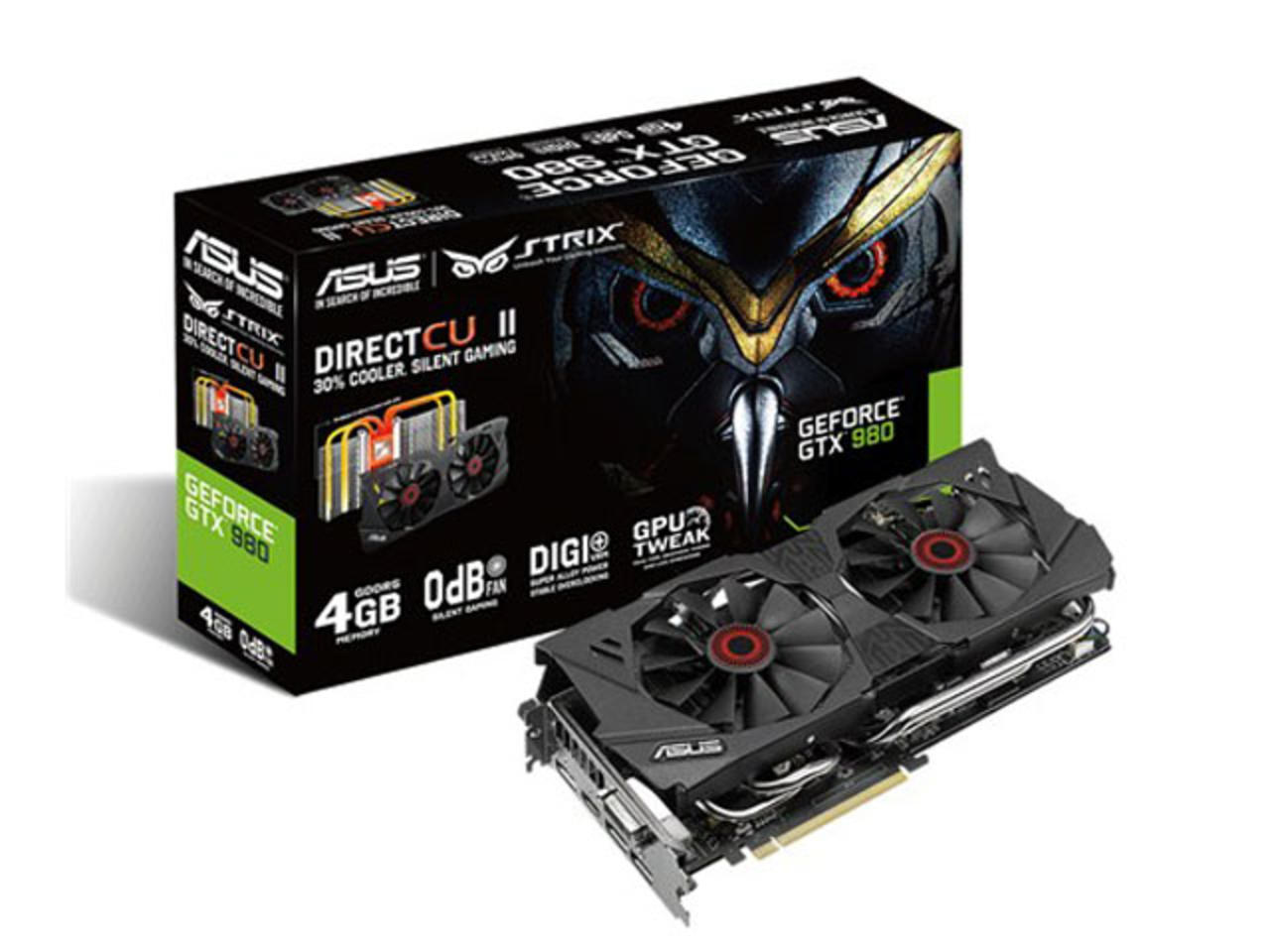 Asus GTX980-4GD5 Carte Graphique Nvidia GeForce GTX 980 1126 MHz 4096