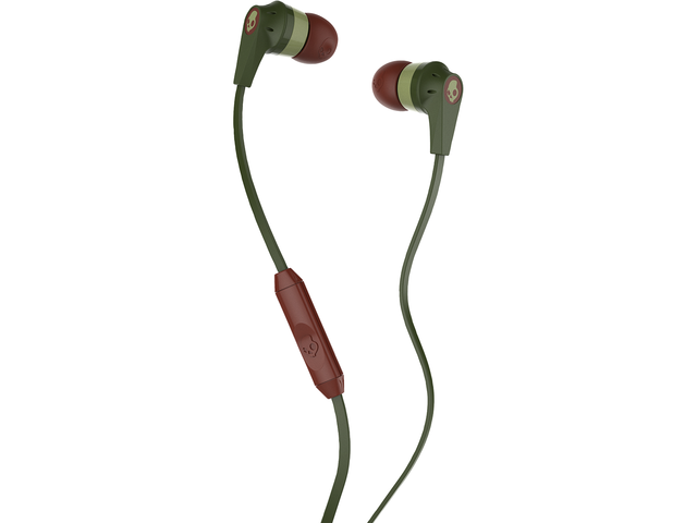 Слушалки Skullcandy Ink’d 2, в зелено-кафяво