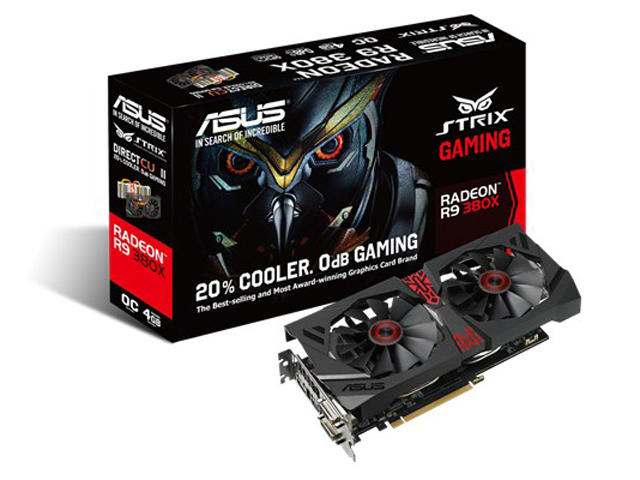 Видео карти Asus Radeon R9 380X STRIX-R9380X-OC4G-GAMING