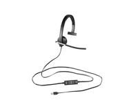 Слушалки Logitech USB H650e, моно слушалка