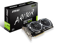 Видео карти MSI GeForce GTX 1070 ARMOR 8G OC