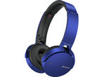 Слушалки Sony MDR-XB650BT, в синьо
