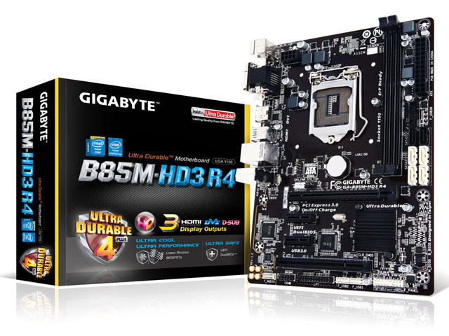 Дънни платки Gigabyte GA-B85M-HD3 R4