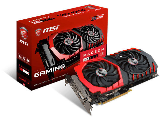 Видео карти MSI Radeon RX 470 GAMING 4G