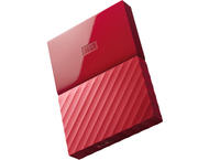 Външни HDD 1TB WD My Passport, в червено