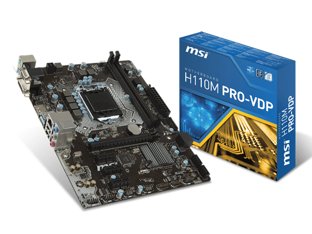 Дънни платки MSI H110M PRO-VDP