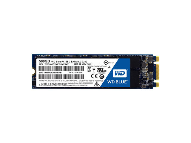 SSD 500GB M.2 2280 WD Blue