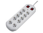 Разклонители Hama Power Strip, 10 гнезда