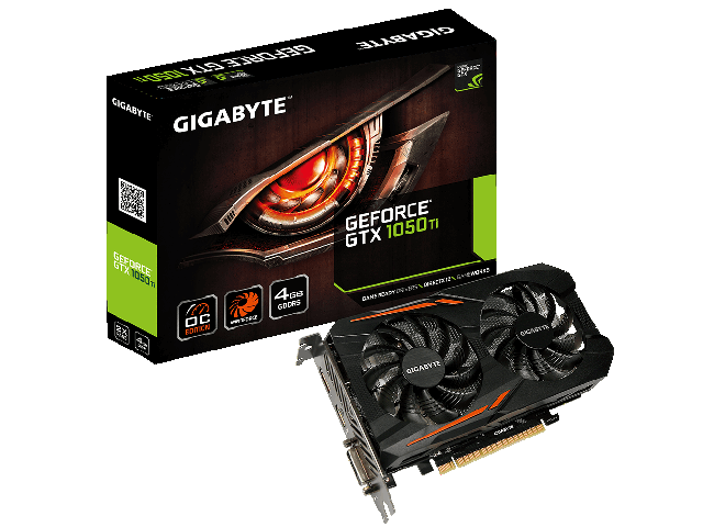 Видео карти Gigabyte GeForce GTX 1050 Ti OC 4G