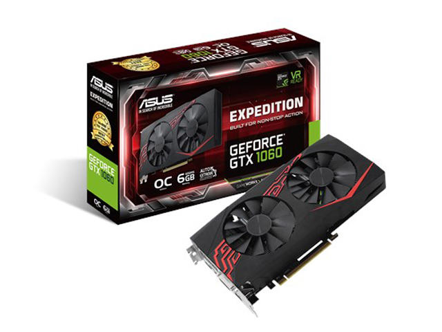 Видео карти ASUS Expedition GeForce GTX 1060 O6G