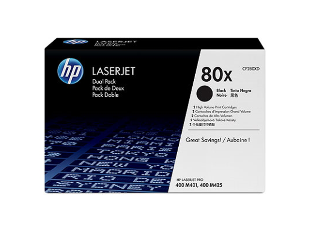 Консумативи Оригинален тонер HP 80X Black Dual Pack LaserJet