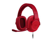 Слушалки Logitech G433 Gaming Headset, в червено