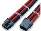 Кабели за компоненти Gelid Cable 6+2 Pin VGA (PCI-e) with Black/Red Sleeving