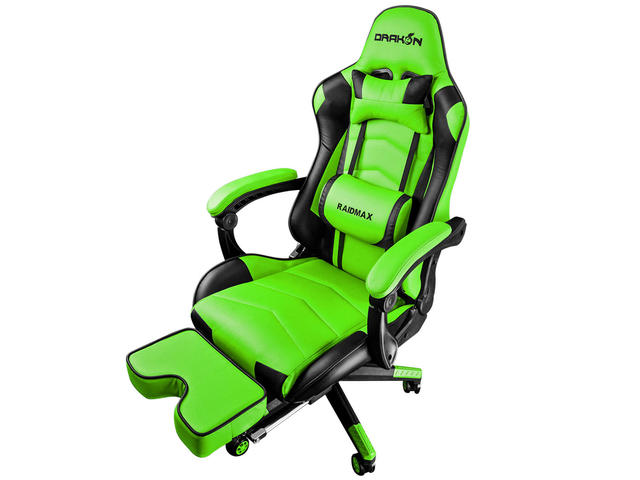 Геймърски столове RAIDMAX DK709GN черен/зелен