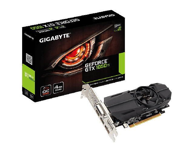Видео карти Gigabyte GeForce GTX 1050 Ti OC Low Profile 4G 