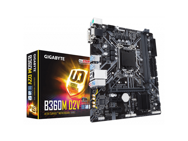 Дънни платки GIGABYTE B360M-D2V