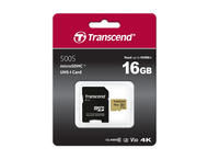 Карти памет Transcend 500S 16GB microSDHC