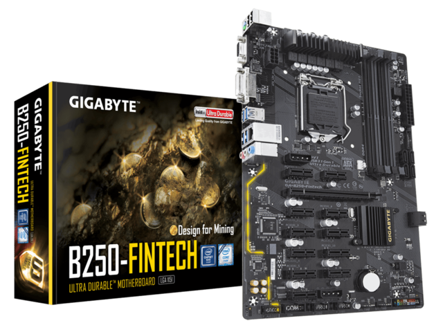 Дънни платки GIGABYTE GA-B250-FinTech