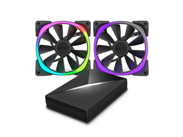 Вентилатори NZXT Aer RGB140х2 & HUE+