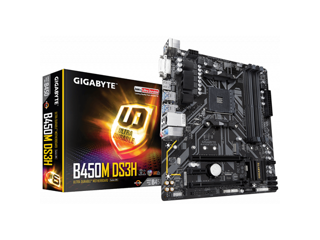 Дънни платки Gigabyte B450M DS3H