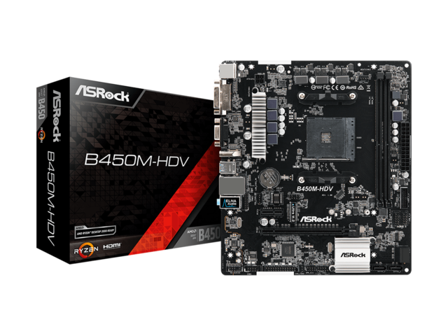 Дънни платки ASRock B450M-HDV