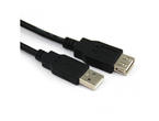Кабели и Адаптери VCom Кабел USB 2.0 AM / AF Black - CU202-B-1.5m