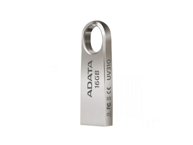 USB памети 16GB ADATA UV310 USB 3.1, в сребристо
