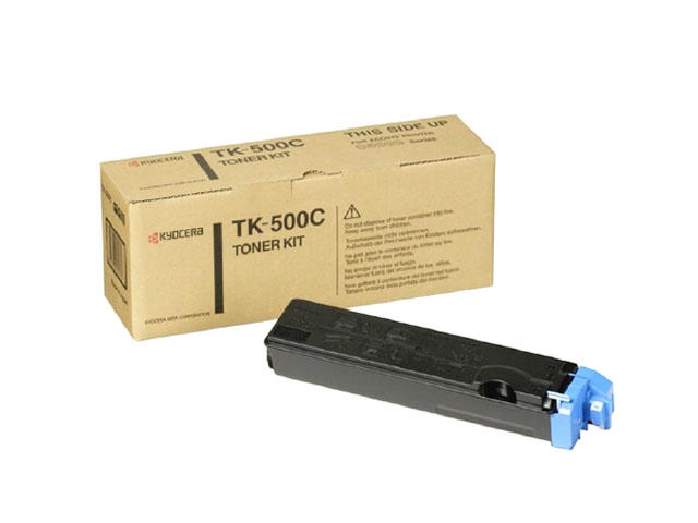 Консумативи Оригинална тонер касета Kyocera TK-500C, синя