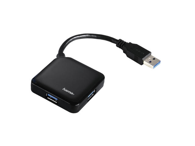 Джаджи Hama Hub 12190 USB 3.0, в черно