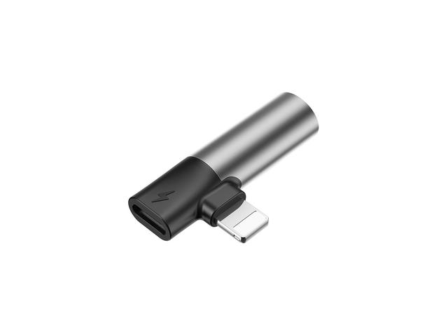 Кабели и Адаптери Baseus Lightning & Audio Adapter, в сребристо
