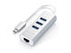 Кабели и Адаптери Satechi USB-C 2-in-1 Ethernet & USB Hub, сребрист