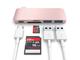 Кабели и Адаптери Satechi USB-C Pass Through USB Hub, rose gold