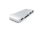 Кабели и Адаптери Satechi USB-C Pass Through USB Hub, silver