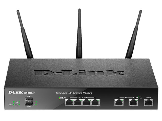 Мрежово оборудване D-Link Безжичен VPN рутер за унифицирани услуги DSR‑1000AC
