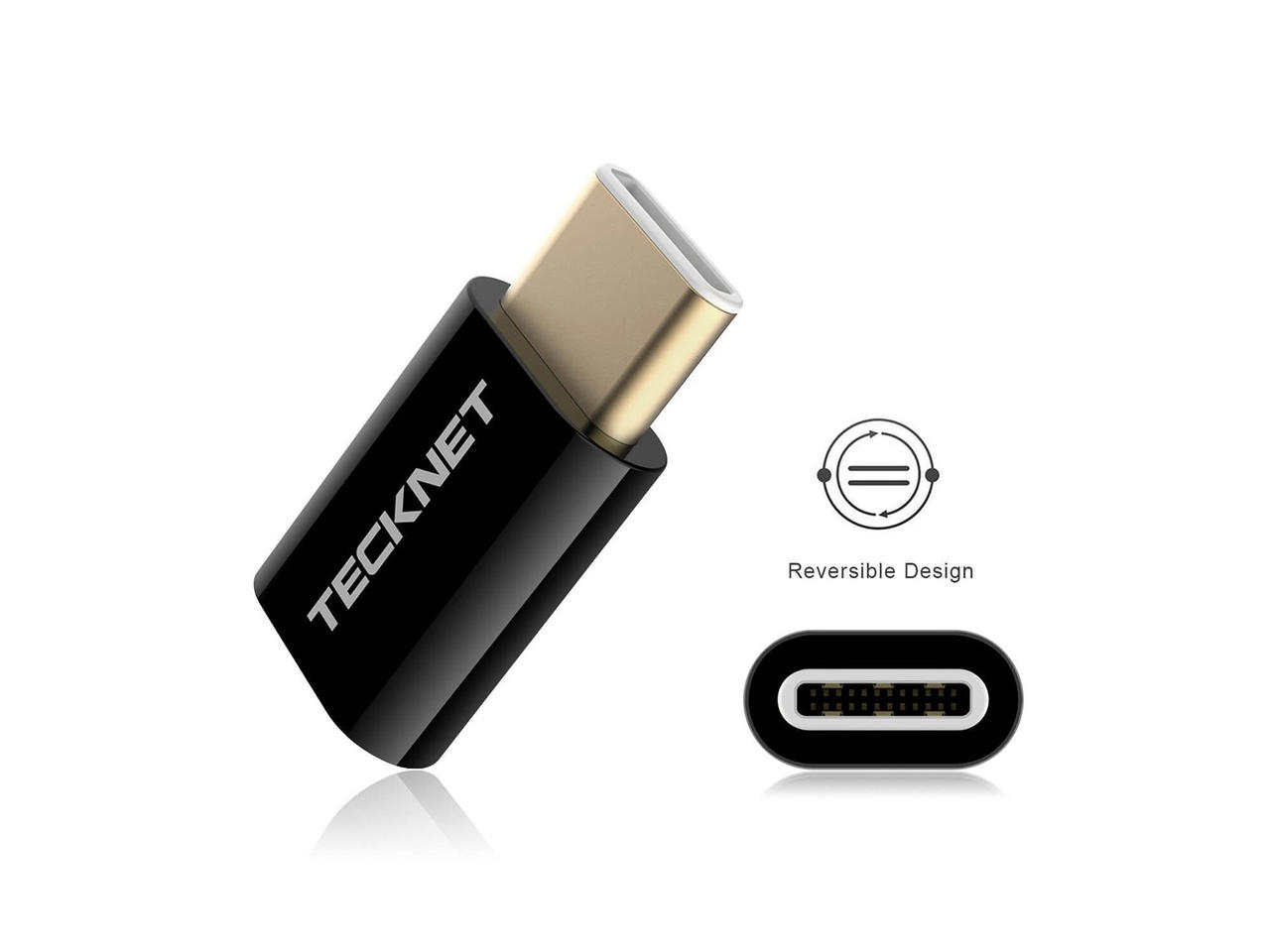 TeckNet TF001 USB-C Male to MicroUSB Female Adapter | Desktop.bg ...