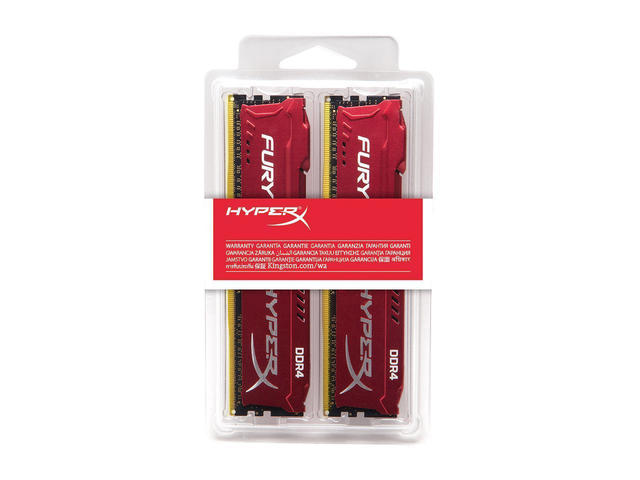 Оперативна памет 32GB (2х16GB) DDR4 2666MHz Kingston HyperX FURY Red