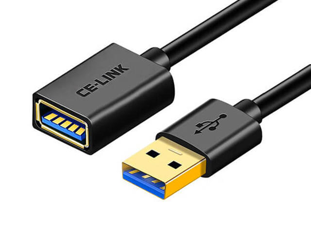 Кабели и Адаптери CE-Link USB 3.0 Extension Cable Black 1m