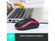 Мишки Logitech M185, в сиво-червено