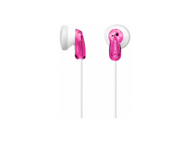 Слушалки Sony MDR-E9LP, в розово