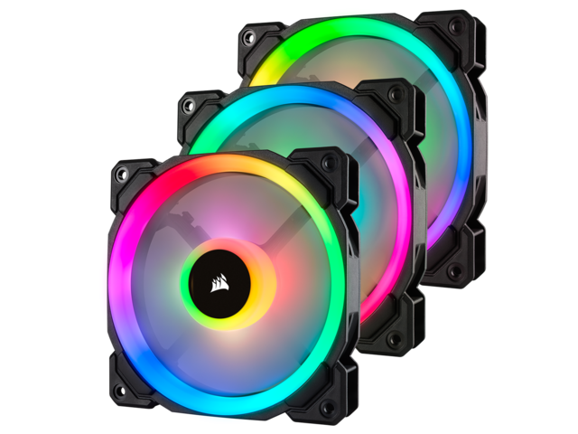 Вентилатори Corsair LL120 RGB - Triple Pack with Lighting Node PRO