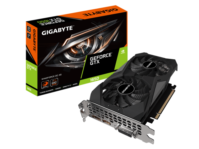 Видео карти Gigabyte GeForce GTX 1650 WindForce OC 4G