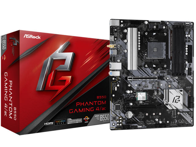 Дънни платки ASRock B550 Phantom Gaming 4/ac