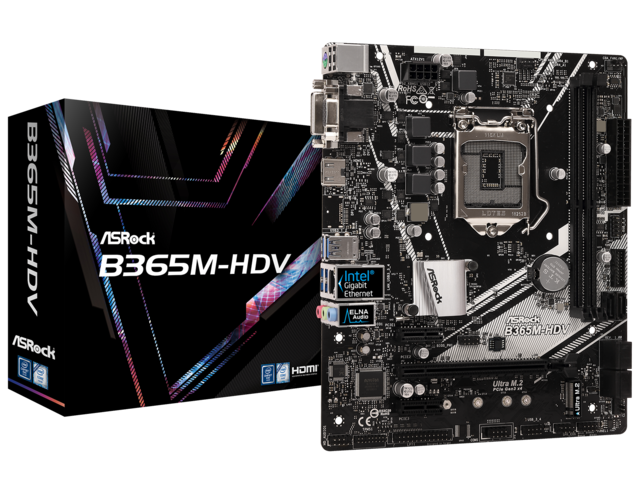 Дънни платки ASRock B365M-HDV