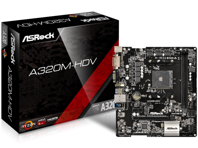 Дънни платки ASRock A320M-HDV