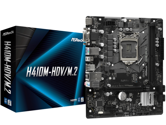 Дънни платки ASRock H410M-HDV/M.2