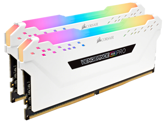 RGB PRO DDR4 16GB (2x8GB) 3200MHz　ホワイト 16GB (2x8GB) DDR4 3200MHz Corsair Vengeance RGB Pro White