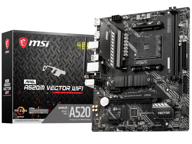 Дънни платки MSI MAG A520M VECTOR WiFi