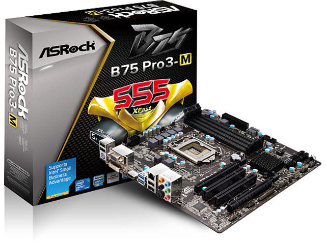 Дънни платки ASRock B75 Pro3-M
