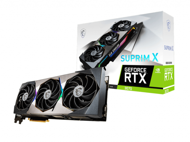 Видео карти MSI GeForce RTX 3070 SUPRIM X 8GB
