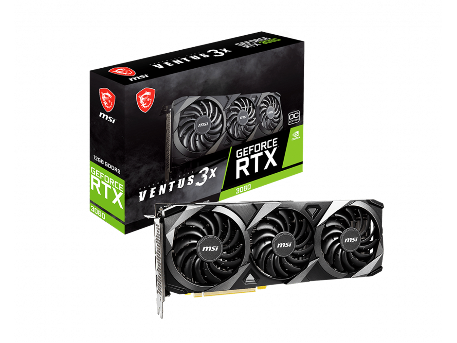 MSI GeForce RTX 3060 VENTUS 3X 12G OC | Desktop.bg - Мощни PC